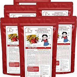 Pueritia Assorted Vegetables Classic Masala Chips – Gluten-Free, Vegan, No Preservatives, Kids friendly Snack, Spinach, Beetroot and Carrot Chips (Pack of 6)-image-16