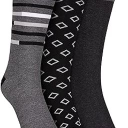 Cotton Mens S20018Id Calf Length Socks-Gybk Large, Assorted-image-29