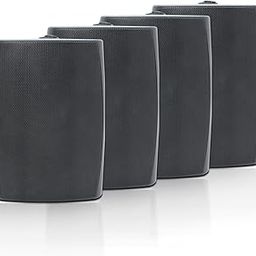 STUDIOFINIX 6.5 Inch Outdoor Speakers Wall-Mounted 800W - Waterproof and High-Performance Audio Solution for Indoor/Outdoor,Home,Patio,Garden,Backyard(4 Passive Speakers Bundle/White)-image-93