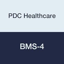 PDC Healthcare BMS-4 BMS Color Code Numeric"4" Label, 1-1/2" Length, 1" Width, Manila Permanent, Pack of 1000-32