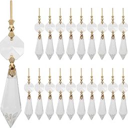 20pcs Prism Ornament Chandelier Lamp Decor Chandelier Accessory Chandelier Crystals Pendant Lamp Replacement Parts Chandelier Hanging Crystals Chandelier Parts-30