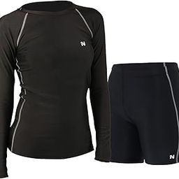 Unisex Sports Breathable Skinny Fit Polyester Men's 2 Piece Full Sleeve T-Shirt -Compression Half Tight Base Layer for Gym, Swimming, Cycling, Running T-Shirt & Short COMBO-image-24