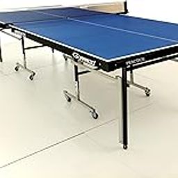 GYMNCO Practice Full Size Table Tennis with Wheel & Laminated Top | 2 Tt Racket & Balls | Blue Color | Aluminium | Table Cover-4