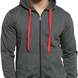 Men's Solid Cotton Hoodies for Men, Trendy and Comfortable Sweatshirts for Men, Stylish Winter Wear with Hood and Pockets, Fashionable Hooded Sweatshirts-image-41