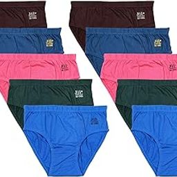 Women's Cotton Panty Briefs Under Innerwear for Ladies Combo (Pack of 10) Pc's-image-112
