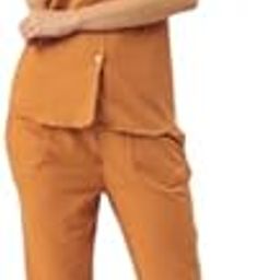 Women's Mustard Rayon Co-ord Set with Embroidered Shirt and Pants, Short Sleeve (IN, Alpha, M, Standard, Mustard)-image-22
