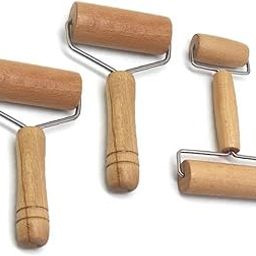 SHIPLORD® Wooden Rolling Pin for Baking: Pastry Pizza Dough Cookies & More - Effortless Rolling & Crushing-image-6