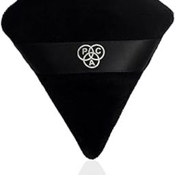 PAC Pocket Puff (1 Pc) | Beauty Blender Makeup Puff (Medium) | Cotton Air Cushion Triangle Powder Puff for Women | Soft Foundation Sponge with Strap | Beauty Tools for Dry & Wet Use - Black-23