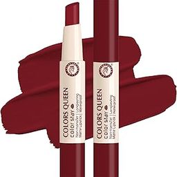 Colors Queen Color Stay Matte Lipstick | Highly Pigmented Ultra Matte Long Lasting Lipstick | One Stroke Application, Hydrating & Weightless Formula | Non Transfer Lipstick for Women (Bridal Maroon, 2.1g)-39