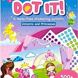Skillmatics Dot It Sticker Art Activity - Unicorns & Princesses, Mess-Free Fun for Kids, 500+ Stickers, Craft Kits, DIY Activity, Travel Toys, Gifts for Boys & Girls Ages 3, 4, 5, 6, 7-image-83