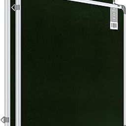 Pragati Systems® Genius Pinup Display Board for Home, Office & School with Lightweight Aluminium Frame | Soft Board with Fabric for Push Pins | Medium Size 2x3 Feet (Pack of 2), Green-image-1