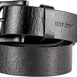 Black Leather Belt for Men | Original Branded Genuine Leather | Formal & Casual(LB-Black-BL)-image-29