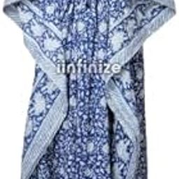 Nighty Kaftan Casual Sleepwear Nightwear Stylish Gown Cotton Fabric Printed Fress Size Traditional Relax Night Suit Multicolour-picture-9