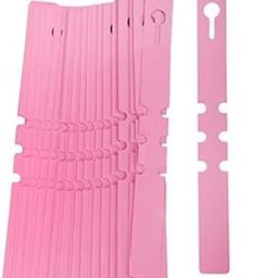 Bnf® 100pcs PVC Greenhouse Gardening Plant Stake Hanging Collar Tag Label Pink|Home & Garden|Yard, Garden & Outdoor Living|Gardening Supplies|Plant Care, Soil & Accessories|Plant Labels-image-3