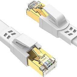 Verilux® 16.4ft CAT8 Ethernet Cable, 40Gbps 2000Mhz Cat8 LAN Network Cable with Gold Plated RJ45 Connector, Internet Cable for Indoor & Outdoor Weatherproof S/FTP UV Resistant for Router/Gaming/Modem-image-40