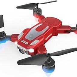 J2 for Kids & Beginners | Foldable Toy Drone with Obstacle Avoidance, 4K Dual Camera, Altitude Hold & One-Key Takeoff | Ideal First Drone for Indoor & Outdoor Flying (RED & Black)-image-23