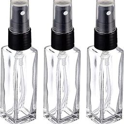 Likla Transparent Empty Glass 8ml Pen Spray Bottle Refillable With Black Pump Sanitizer, Toner, Perfume, Attar, Lotion, Moisture, Oil, Multi use Bottles (3)-image-2