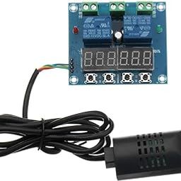 Generic DC 12V XH-M452 Temperature And Humidity Controller Module Digital Display High Accuracy Dual Output Automatic Constant Temperature And Humidity Control Board Spot Steuermodul-13