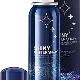 Body Glitter Spray,Glitter Spray for Hair and Body,2.1Oz Shimmer Glitter Hairspray, Waterproof Body Glitter Spray Holographic,Nightclub Starry Glitter for Clothing,Club, Prom,Party-17