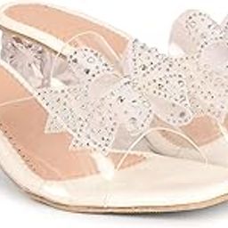 THE ALL WAY Fabulous Attractive Design Perfect for Every Occasion Transparent Heel For Womens And Girls-image-72