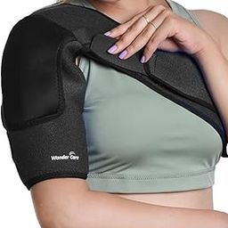 Wonder Care Rotator cuff brace for shoulder pain relief Neoprene Shoulder support brace for men and women for dislocated, frozen, mouse shoulder (Universal size: 26"-36")-picture-5