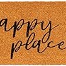 Juvale Natural Coco Coir Large Door Mat, Happy Place Long Outdoor Rug (17 x 60 in)-11