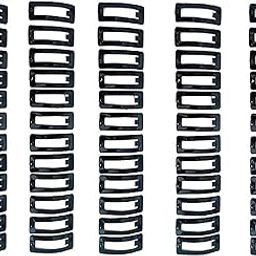 OJ Black Color Tic Tac Hair Clip Pin Hair Accessories Regular Long Plain Rectangular Shape Hair Clip Tic Tak For Kids, Women & Girl Glossy Shade School College Office Use Small Size Pack Of -60pc-picture-5