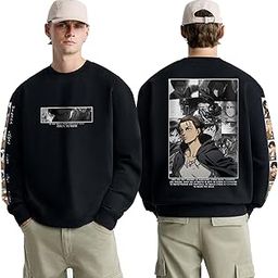 EREN Yeager Printed Sweat Shirt for Men and Women Attack of Titan Anime Sweatshirt-image-87