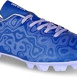 Nivia Carbonite 5.0 Football Shoes for Men/Sports and Athletic Footwear with PVC Synthetic Leather Upper/Comfortable Football Shoes (Royal Blue) UK-4-picture-33