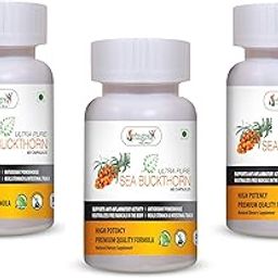 Vringra Sea Buckthorn Capsules | Himalayan Berry Extract Enriched with Omega 3,6,7,9 | Sea Buckthorn Berry Powder 60 Capsules (Pack Of 3)-image-54