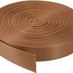 Nylon Webbing Strap, 10 Metres, 1 inch/1.5 inch/2 inch Width, 0.7 mm Thickness (Brown, 1 inch)-image-67