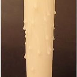 Galapagoz Chandelier Candelabra Candle Cover Ivory Color PolyBeesWax with Drips 5 inch New USA-image-49