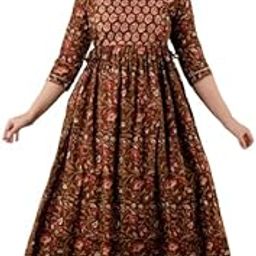 Women's Cotton Floral Maxi Maternity/Feeding Nighty/Gown-image-98