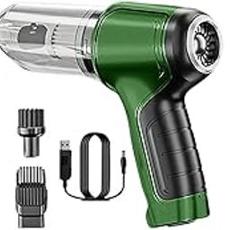 UJEAVETTE Hand Vacuum Home Appliance Mini Car Vacuum Cleaner for Office Auto Sofa Green-image-27