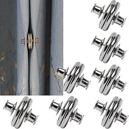 7 Pairs Curtain Magnets Closure, Magnetic Curtain Clips for Indoor Outdoor Curtains Prevent Light Leaking, Strong Curtain Weights Magnets for Pergola Patio Gazebo Cabana, Plus Size 0.98inch-image-17