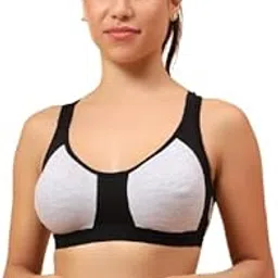 trybex Women Polyester Cotton Full Coverage Non Padded Wireless Sports Bra for Gym Workout Activewear-picture-28