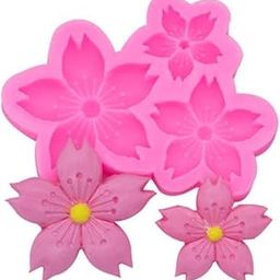 UKIYO international® - Flower Mold Silicone Candle Making Molds Sakura Fondant Mould Plum Cherry Blossom Cake Decorating Chocolate Moulds Hibiscus Flowers Candles Mould (165)-17