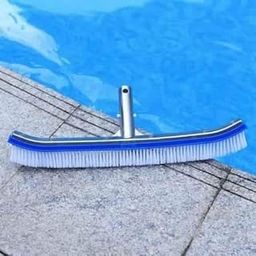 WATERTECH SYSTEMS Residential Swimming Pool Brush, Aluminium Handle 18 inches Curved Brush-41