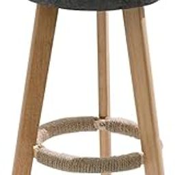 TERRIPETS Bar Chair Solid Wood Padded Backrest Linen Counter Hemp Wrapped Footrest Leisure Bar Stool Simple Modern Home Kitchen Chairs-image-84