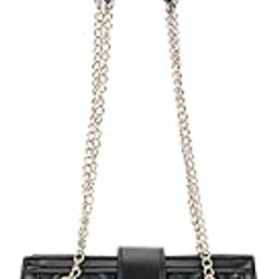 Quilted Structured Shoulder Bag with Push Lock for Women, Girls and Ladies | with Semi Chain Sling Straps | Ladies Purse Handbag | Shoulders for Casual Carry-1