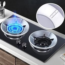 Set of 2 Gas Saver Burner Stand Gas Chula Burner Gas Saver Stand Jali Ring Fire & Windproof Energy Saving, Gas Chula Support Stand Supported For Indian-image-45