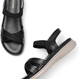 Women's Comfortable Slip on Casual Open Toe Flats Sandals-0