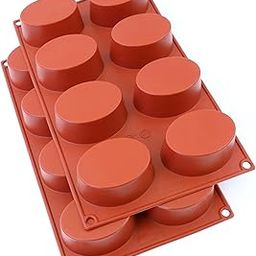 8 Cavity Oval Shape Silicone Soap Mold for Soap Making | Handmade Soap Mould |90-100 Grams Approx | Pack of 3 - Multicolour-14