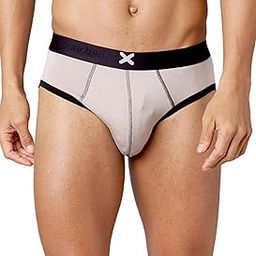 X-Hype Tencel Micro Modal Elastane Briefs for Men with Ultra Soft Waistband, 24/7 Active Fresh & Sweat-Wicking Properties (String Grey - M)-image-10
