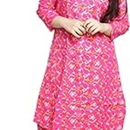 Women's Cotton Stylish Top and bottom Set For Women (Pink)-image-44