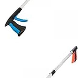 SAZ DEKOR® 2x Trash Picker Upper Reacher Grabber 32 Inch Foldable Reaching Arm-51