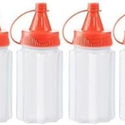 MERISHOPP® 2x4Pcs Small Squeeze Bottles Portable Food Storage Container Seasoning Bottles Bottle Red|Sporting Goods | Outdoor Sports | Camping & Hiking-image-39