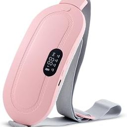 Be Me Unapologetically Me Portable Cordless Heating Pad for Menstrual Cramps Relief, Heating Pad for Stomach, 3-Speed Temperature Adjustment and 4-Speed Massage Modes, Back and Belly Heating Pad for Women (Alternate to hot water bag) :Pink-picture-0
