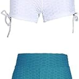 BNF® 2pcs Women Stretchy Lifting Workout Running Yoga Shorts White/Blue L|Sporting Goods | Fitness Running & Yoga | Clothing & Accessories | Womens Clothing-picture-31