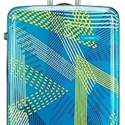 Polyester Hardshell 76 Cms Luggage- 4 Wheel Inline Suitcase(Duedge75Deb_Deep Teal Blue), Large-image-29
